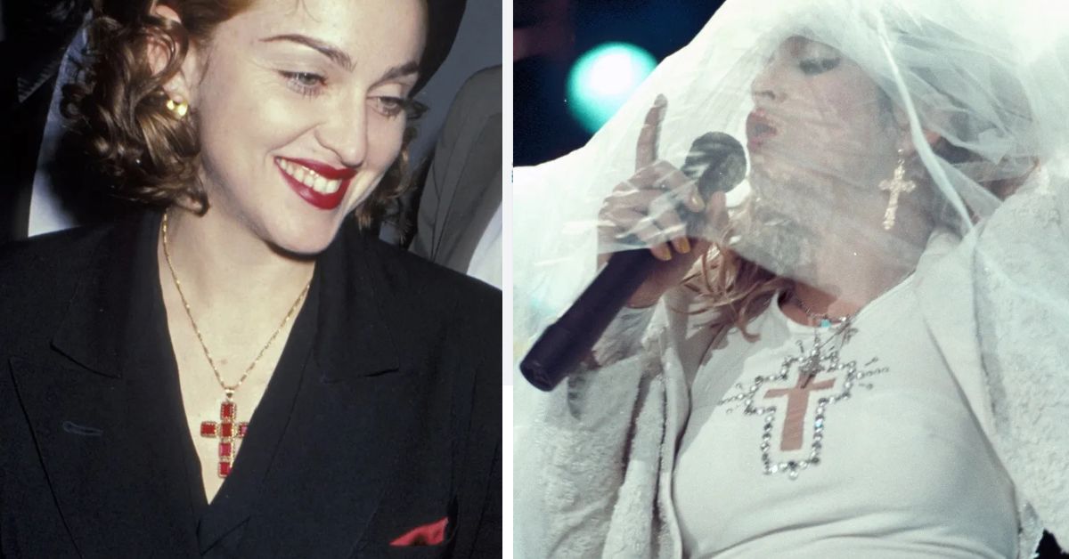 Madonna indossa crocie rosario